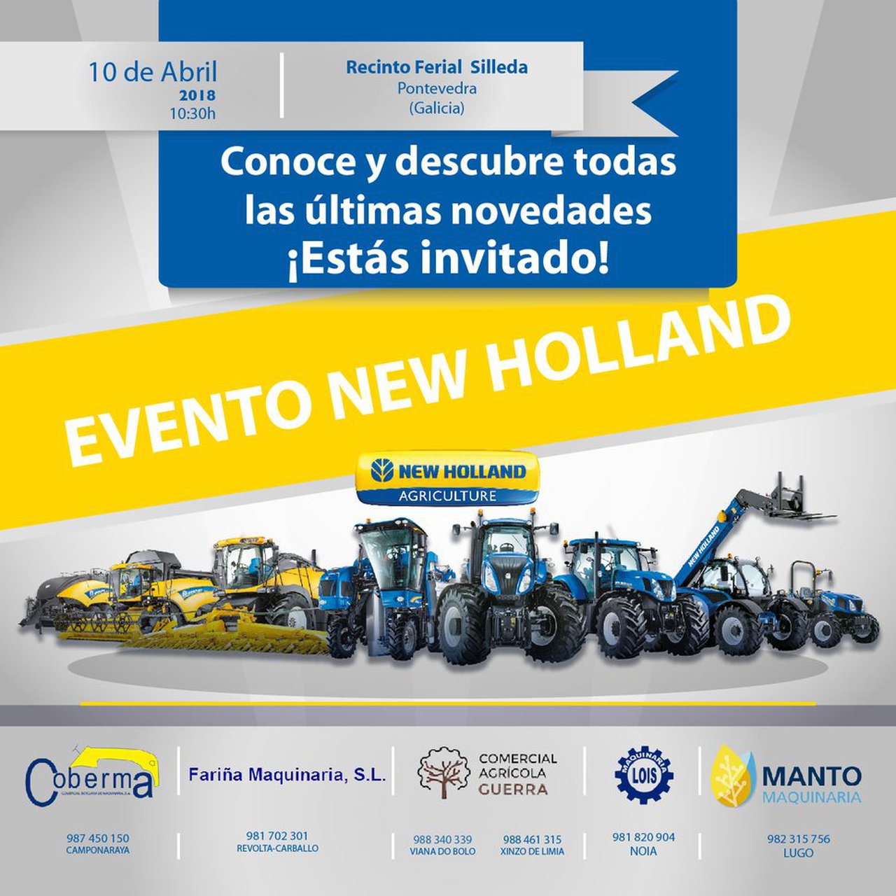 New Holland presentará as súas novidades o día 10 de abril en Galicia