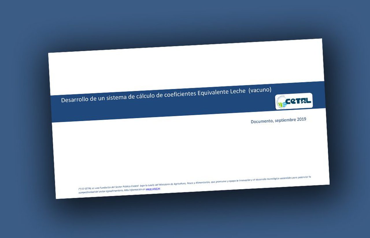 Sistema de cálculo de coeficientes Equivalente Leite para o vacún de leite