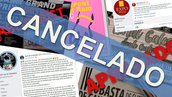 Estos son los eventos del sector que foron suspendidos