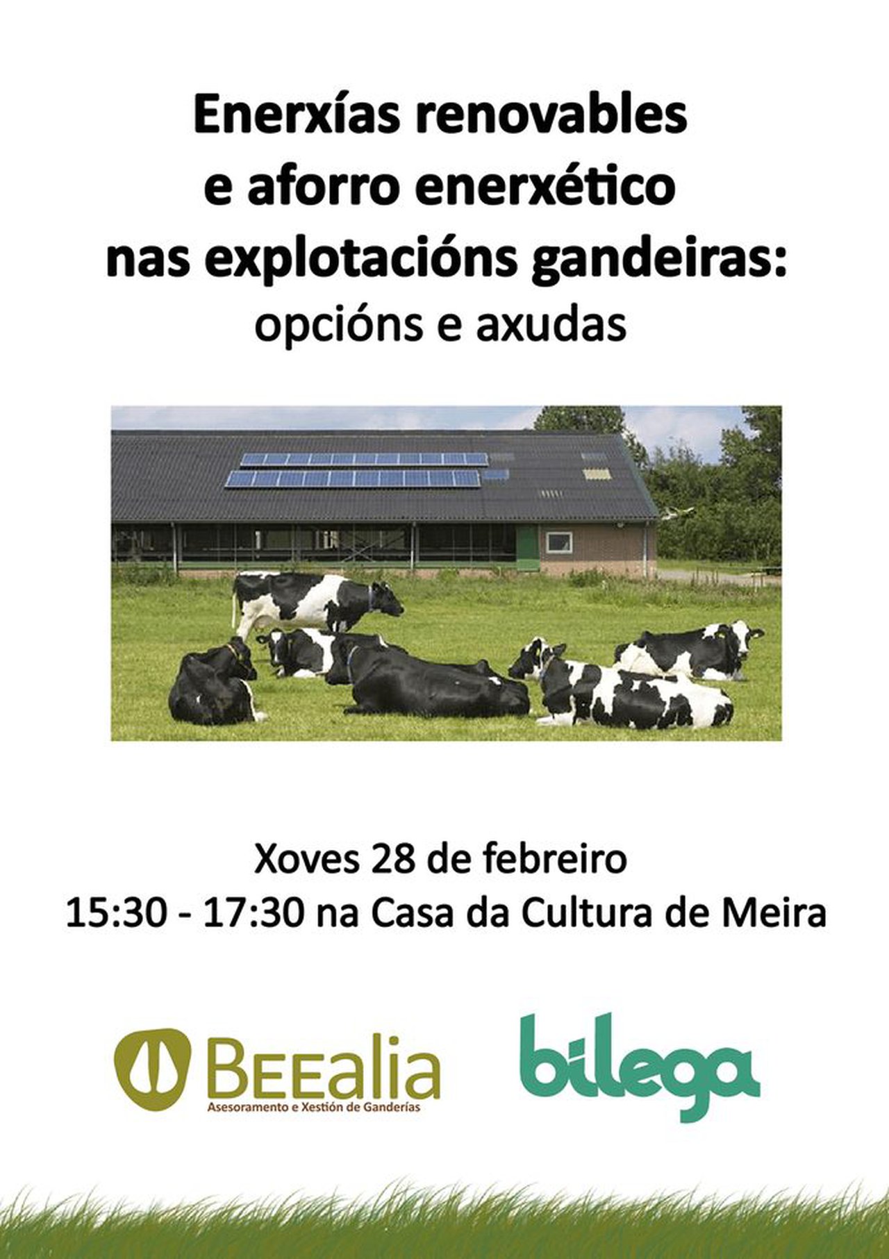 Xornada sobre enerxías renovables e aforro enerxético nas explotacións en Meira