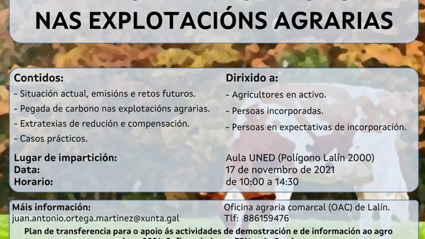 Jornada sobre la huella de carbono en Lalín