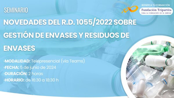 Novo seminario de Eilza sobre as novidades na xestión e residuos de envases