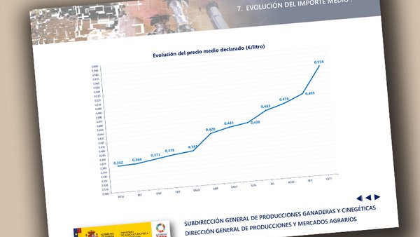Sigue la escalada en el precio medio de la leche en España