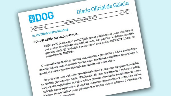 A Xunta destina 2,15 millóns de euros ás axudas para as agrupacións de defensa sanitaria gandeiras