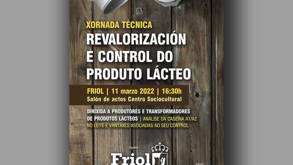 Jornada técnica en Friol sobre la revalorización y el control del producto lácteo