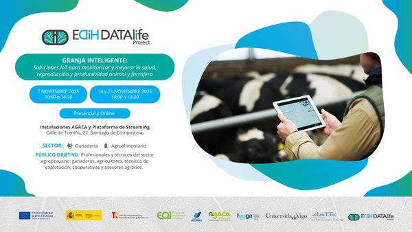 El curso 'Granja Inteligente' llega a Galicia en noviembre