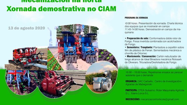 Próxima xornada de mecanización da horta no CIAM