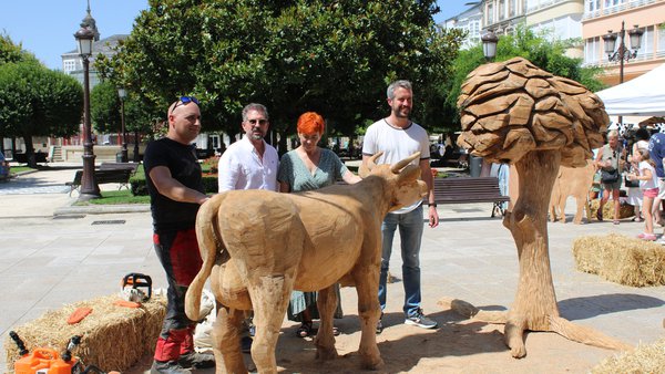 A Vaca e o Carballo, novo monumento en Lugo como homenaxe ao rural galego