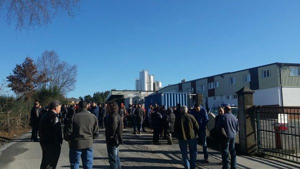 Las manifestaciones se trasladan mañana a Nestlé en Cantabria, a Lactalis en Lugo y a Puleva en Granada