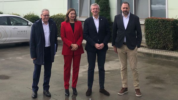 Grupo Lence recibe na súa sede de Lugo a Alfonso Rueda, presidente da Xunta de Galicia
