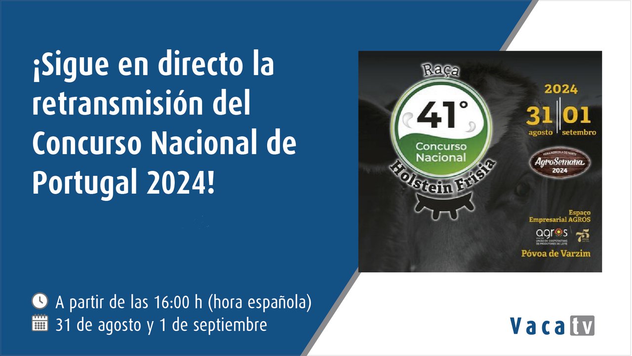 Vaca Pinta emite en directo este fin de semana el 41.º Concurso Nacional de Portugal