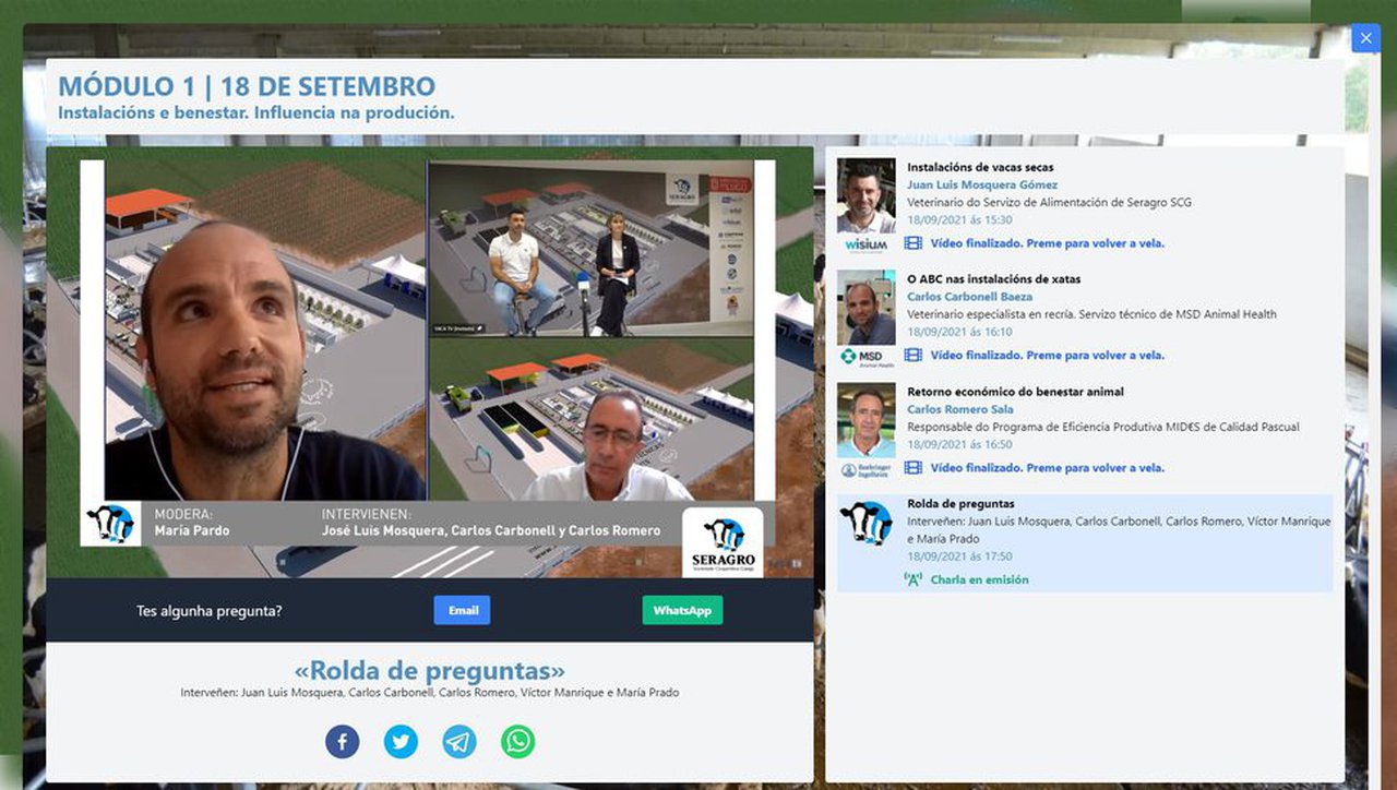 La influencia de las instalaciones y del bienestar en la producción, tema central del primer día de las XVIII Jornadas Técnicas de Seragro