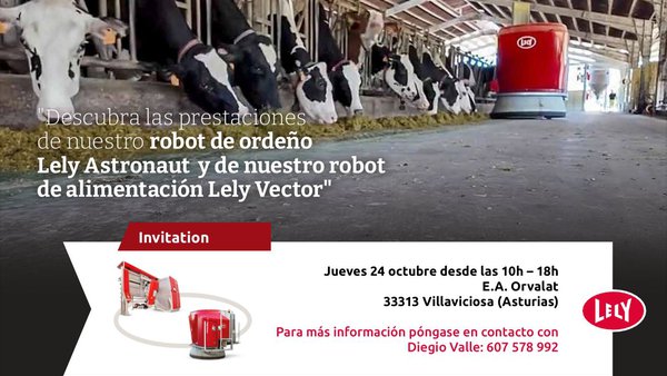 Lely organiza mañá unha xornada sobre innovación robótica na gandería Orvalat