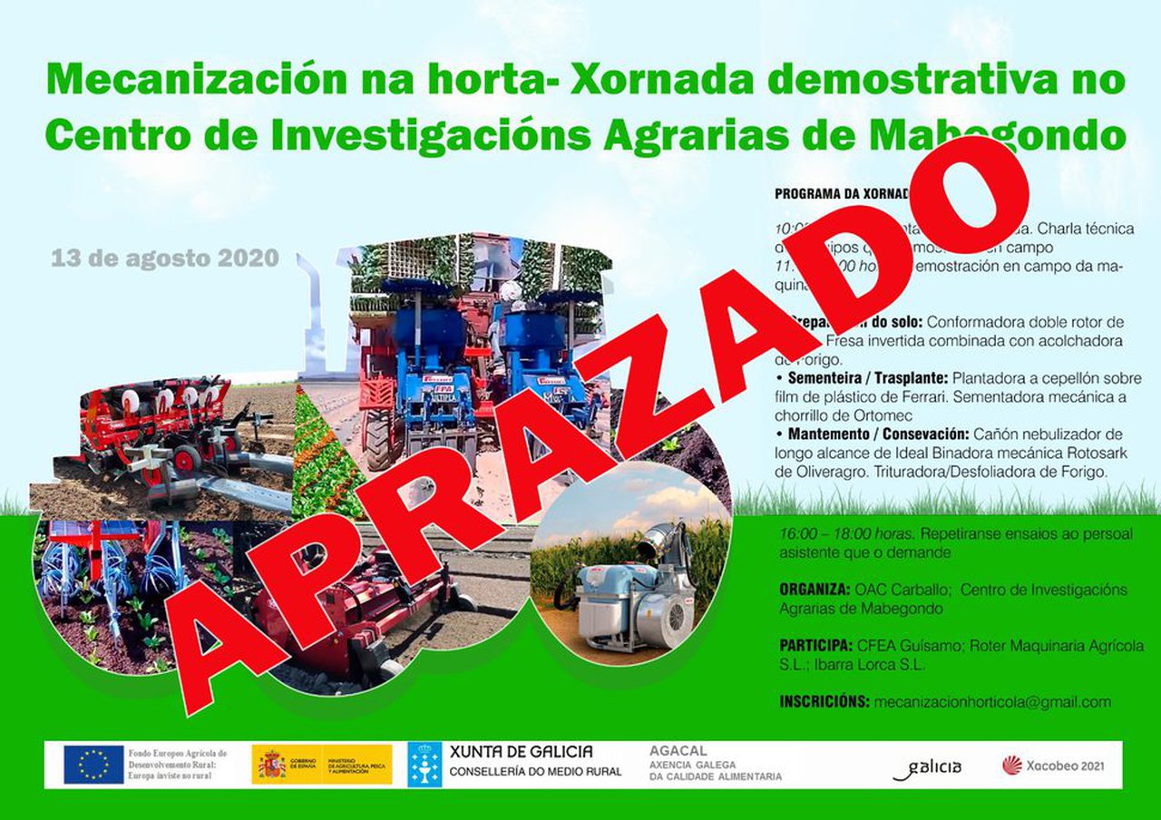Aprazada a xornada de mecanización da horta no CIAM