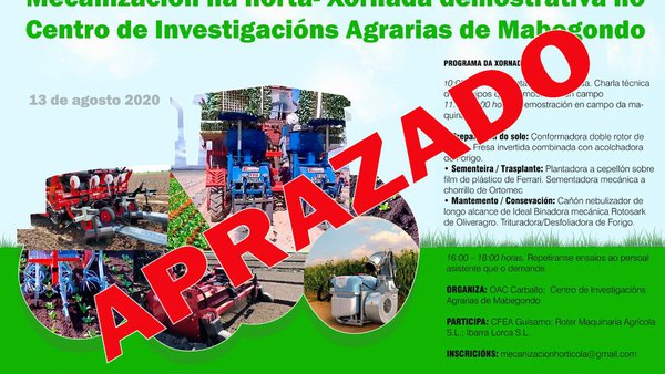 Aprazada a xornada de mecanización da horta no CIAM