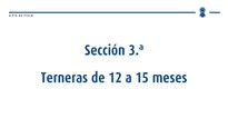 Xatas de 12 a 15 meses